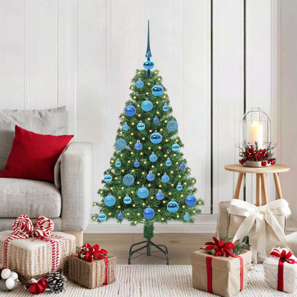 Künstlicher Weihnachtsbaum mit 150 LEDs mit Ständer Grün 120 cm