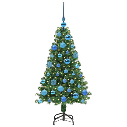 Künstlicher Weihnachtsbaum mit 150 LEDs mit Ständer Grün 120 cm
