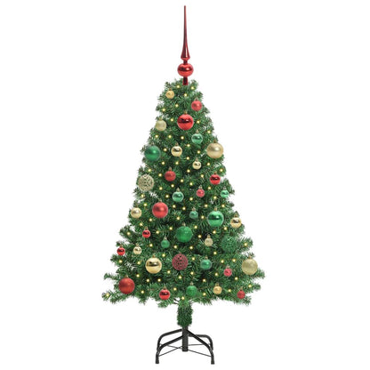 Künstlicher Weihnachtsbaum mit 150 LEDs mit Ständer Grün 120 cm