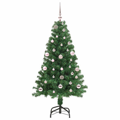 Künstlicher Weihnachtsbaum mit 150 LEDs mit Ständer Grün 150 cm