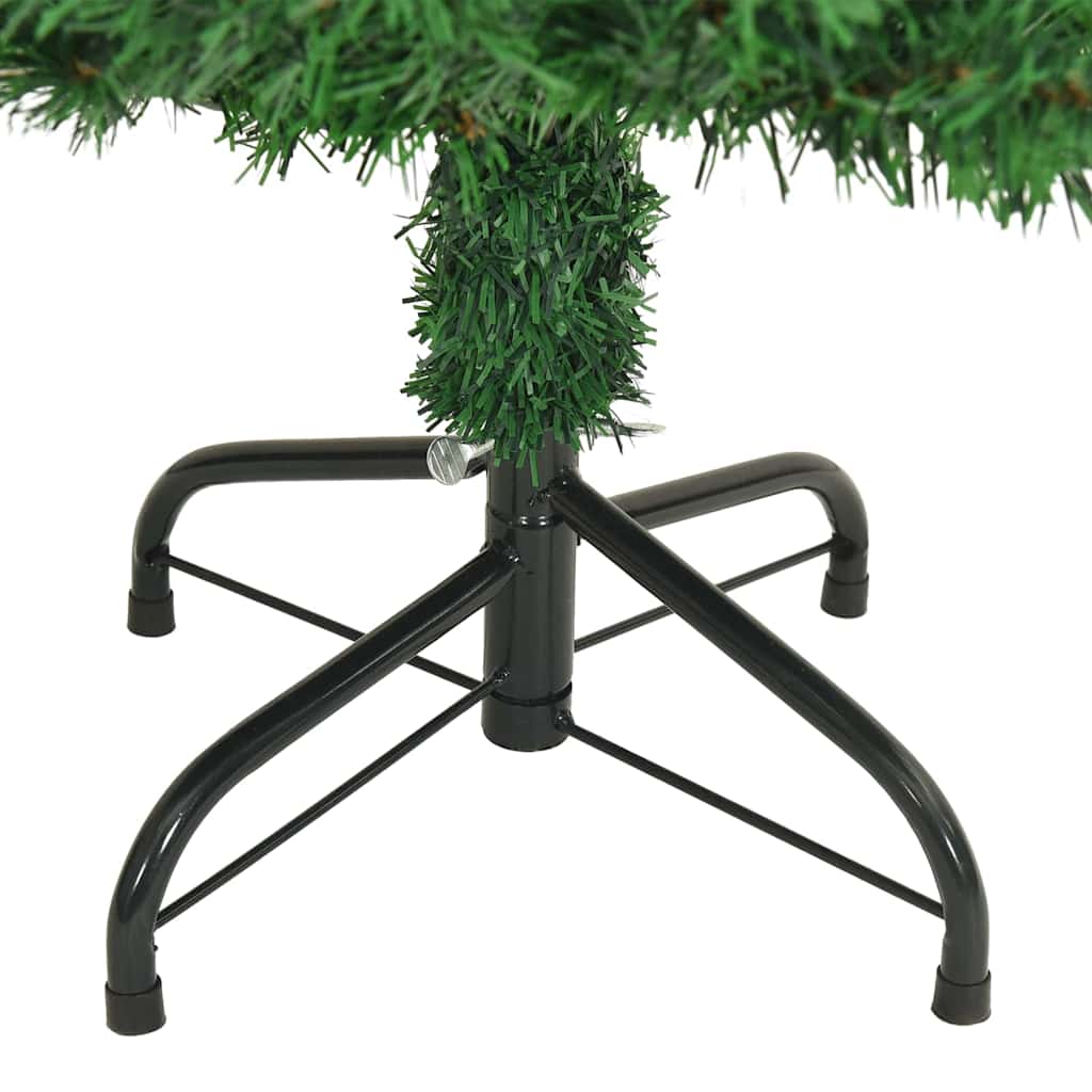 Künstlicher Weihnachtsbaum mit 150 LEDs mit Ständer Grün 150 cm