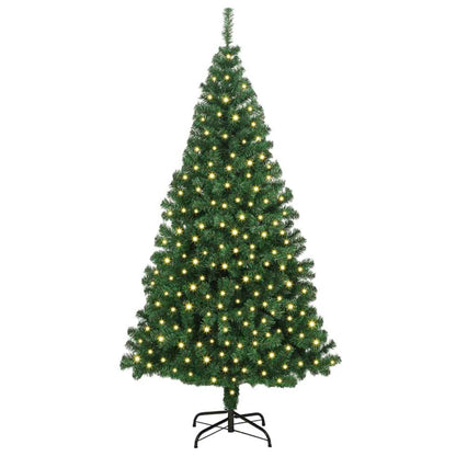 Künstlicher Weihnachtsbaum mit 300 LEDs mit Ständer Grün 180 cm