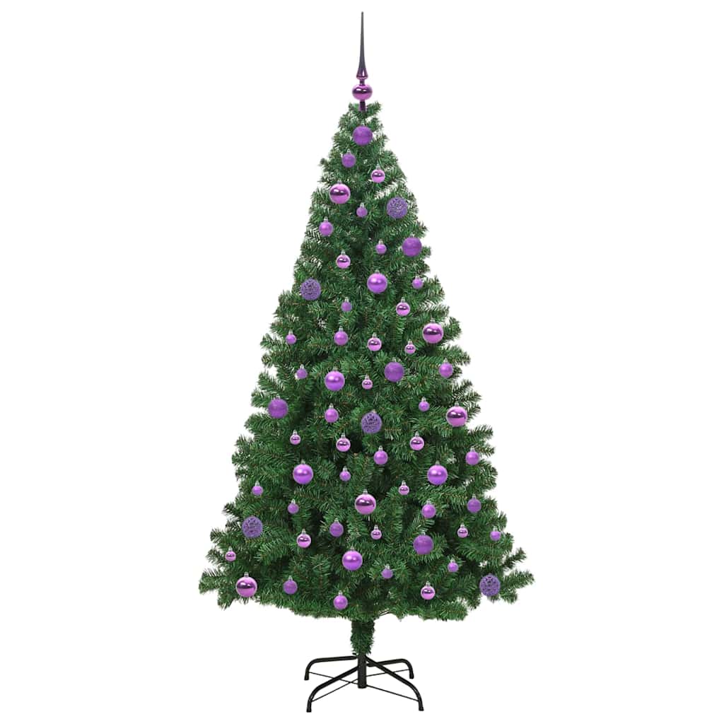 Künstlicher Weihnachtsbaum mit 300 LEDs mit Ständer Grün 180 cm
