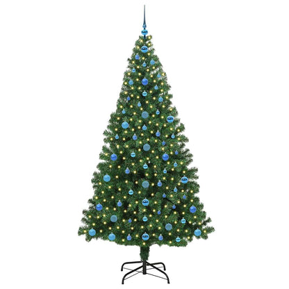 Künstlicher Weihnachtsbaum mit 300 LEDs mit Ständer Grün 210 cm