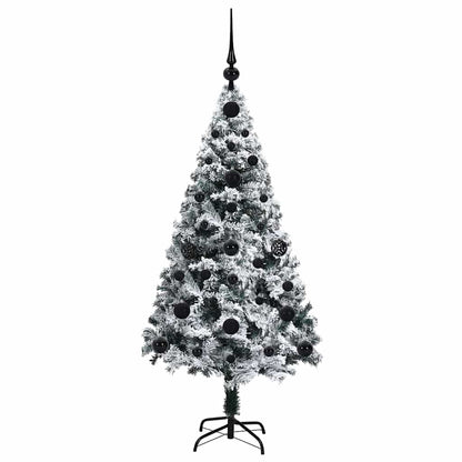 Künstlicher Weihnachtsbaum mit 150 LEDs mit Ständer Weiß 120 cm