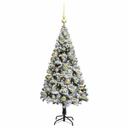 Künstlicher Weihnachtsbaum mit 150 LEDs mit Ständer Weiß 120 cm