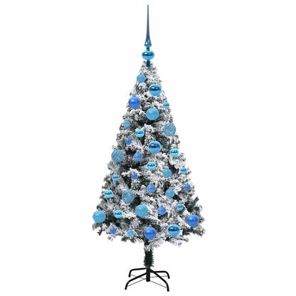 Künstlicher Weihnachtsbaum mit 150 LEDs mit Ständer Weiß 120 cm