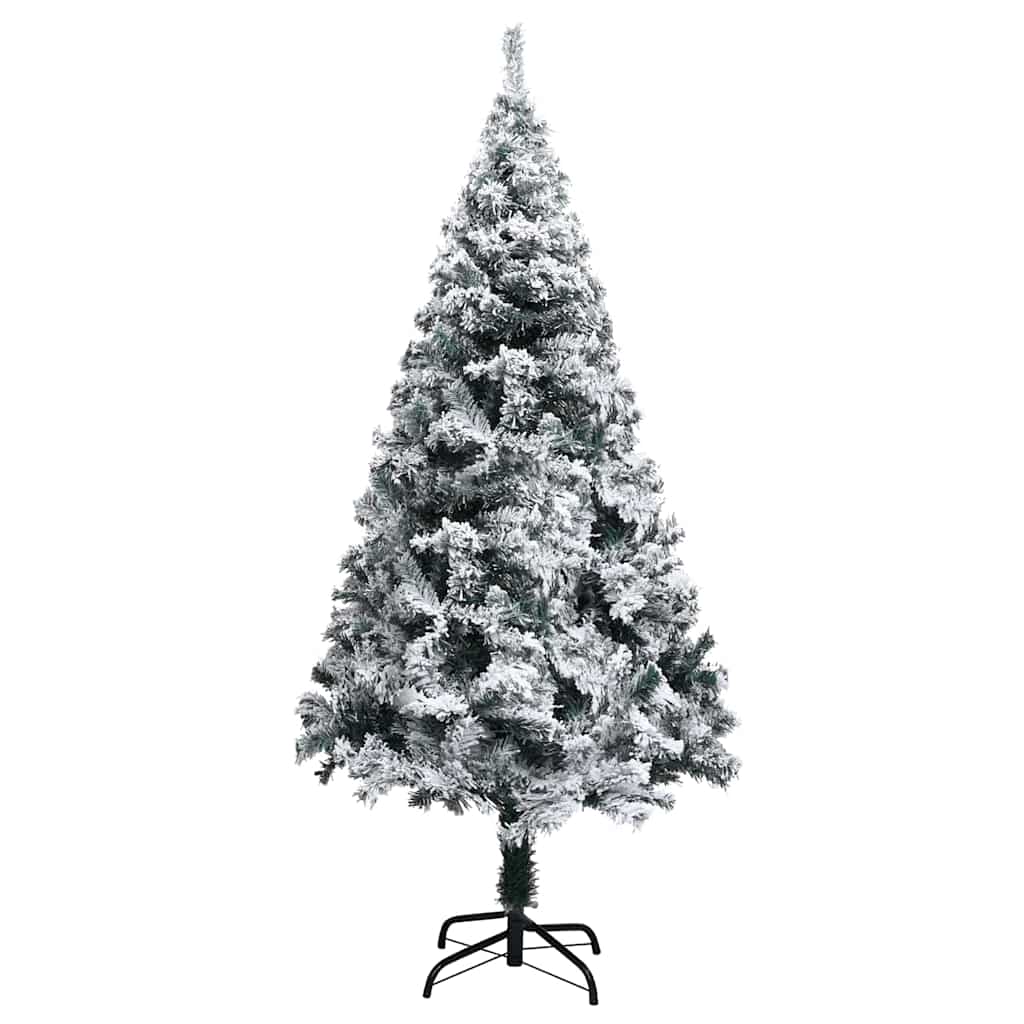 Künstlicher Weihnachtsbaum mit 150 LEDs mit Ständer Weiß 150 cm