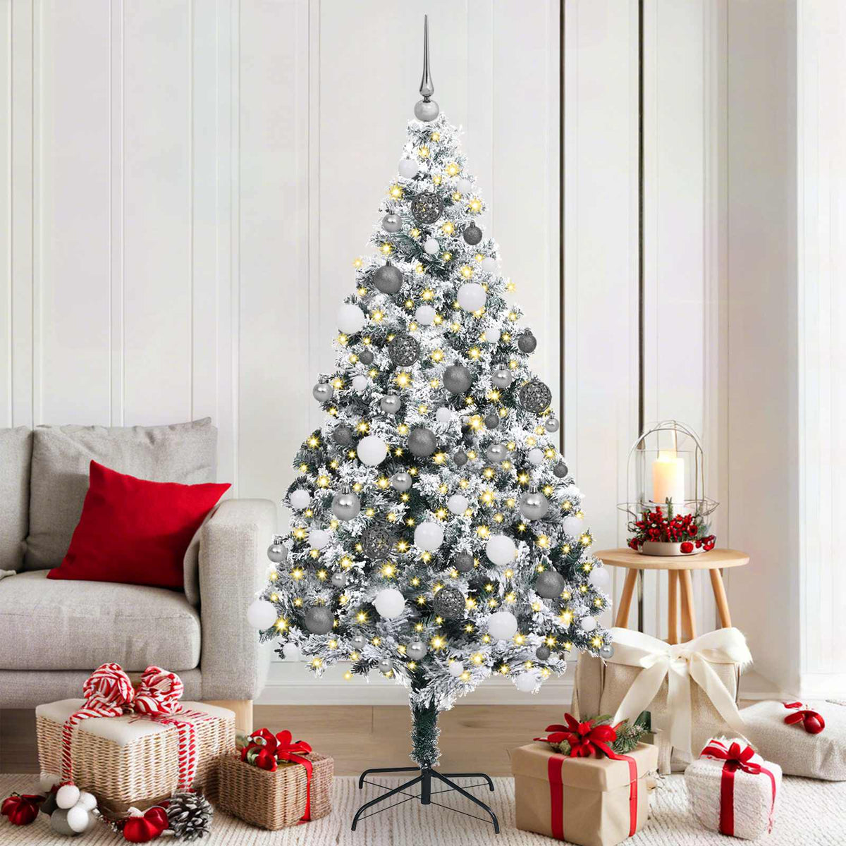 Künstlicher Weihnachtsbaum Weiß 180 cm