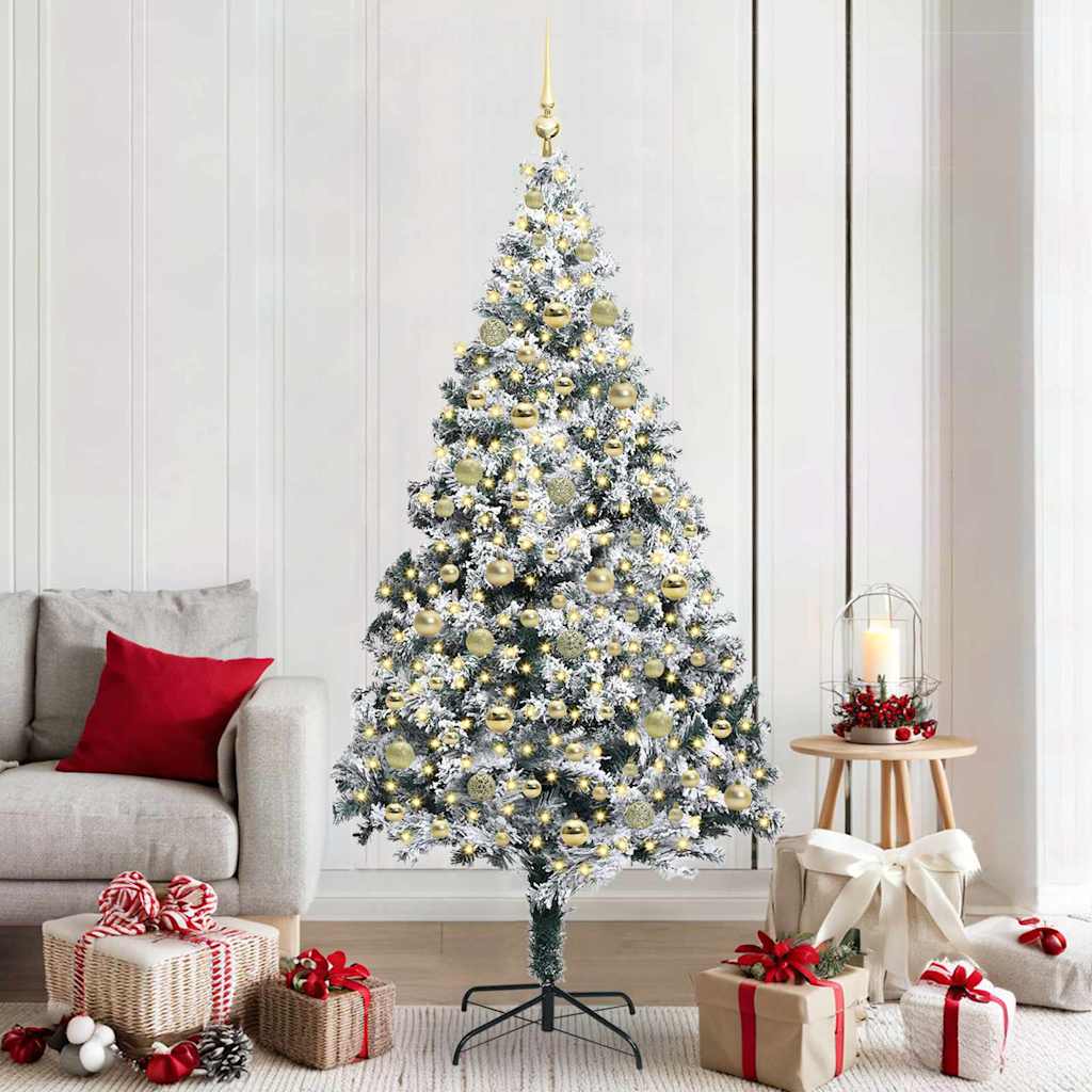 Künstlicher Weihnachtsbaum Weiß 210 cm