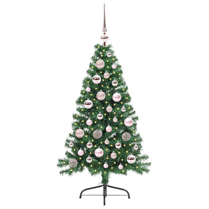Künstlicher vorbeleuchteter Weihnachtsbaum Grün 120 cm PVC