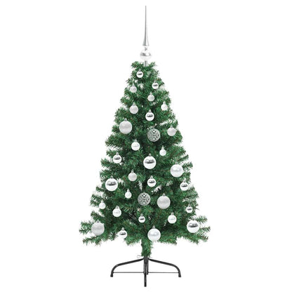 Künstlicher vorbeleuchteter Weihnachtsbaum Grün 120 cm PVC