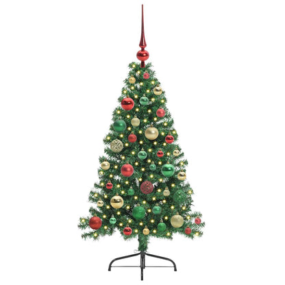 Künstlicher vorbeleuchteter Weihnachtsbaum Grün 120 cm PVC
