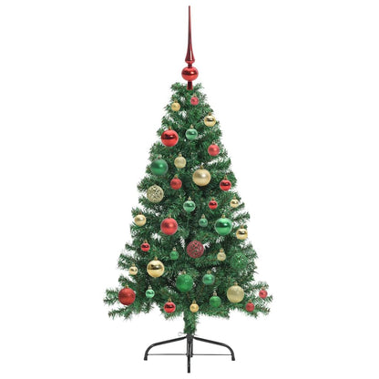 Künstlicher vorbeleuchteter Weihnachtsbaum Grün 120 cm PVC