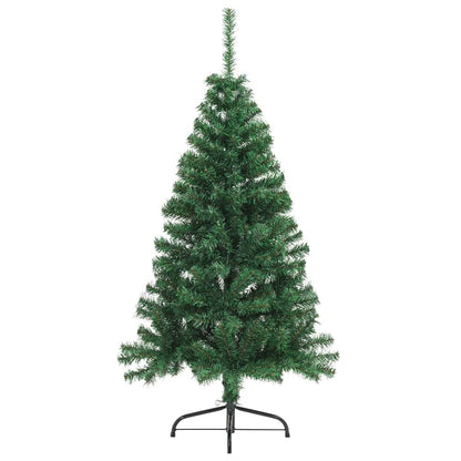 Künstlicher vorbeleuchteter Weihnachtsbaum Grün 150 cm PVC