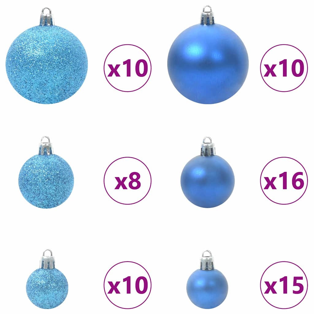 Künstlicher vorbeleuchteter Weihnachtsbaum Grün 180 cm PVC