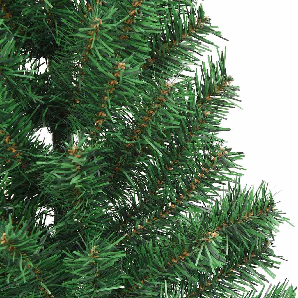 Künstlicher vorbeleuchteter Weihnachtsbaum Grün 240 cm PVC
