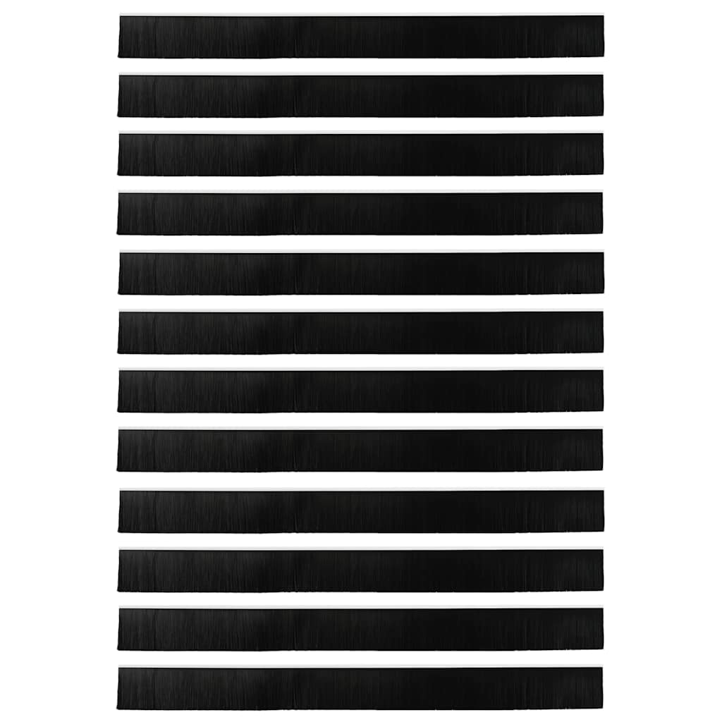 Aufsteck Türbürstendichtungen 12 Stk. 100 cm Aluminiumlegierung