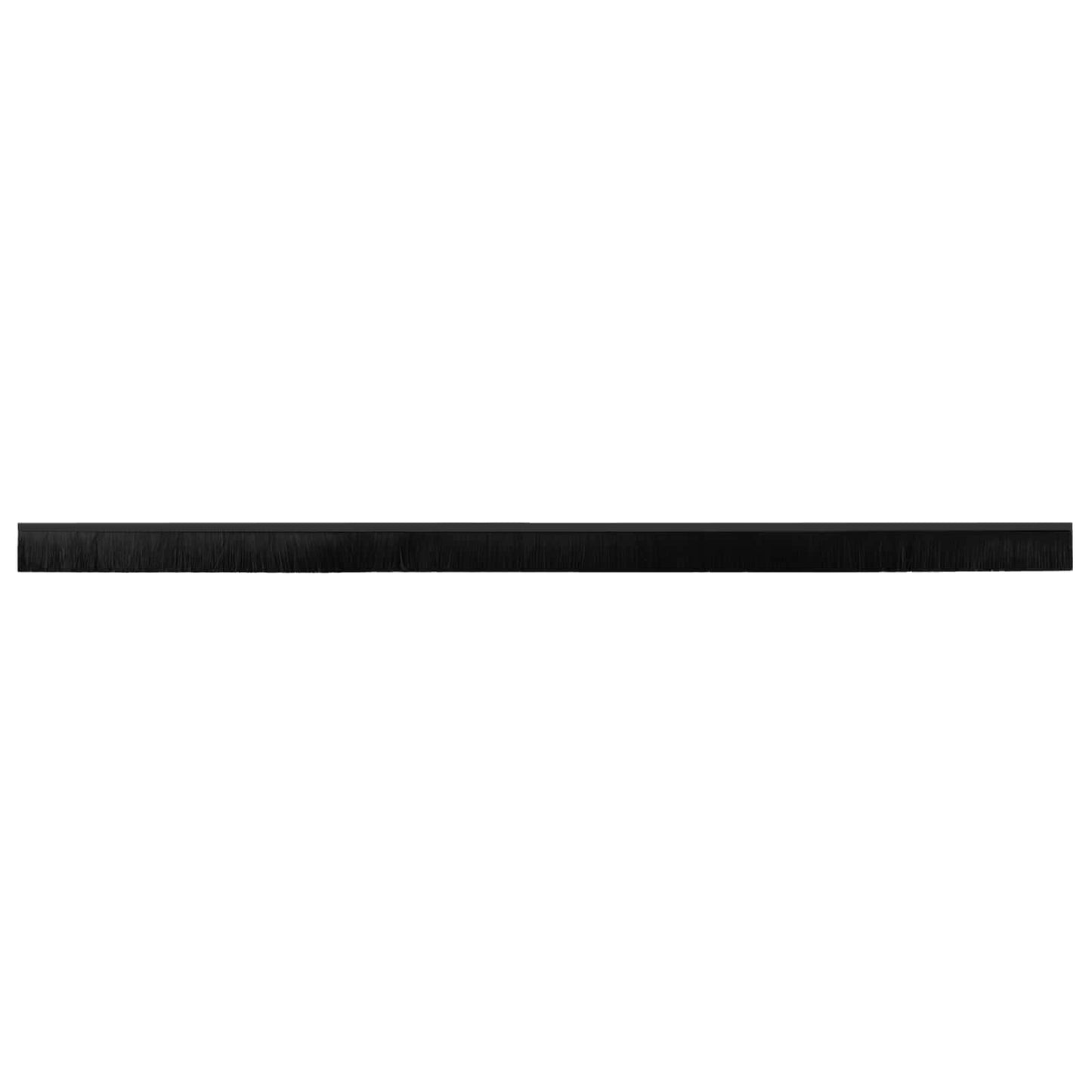 Selbstklebende Türbürstendichtungen 2 Stk. Schwarz 100 cm