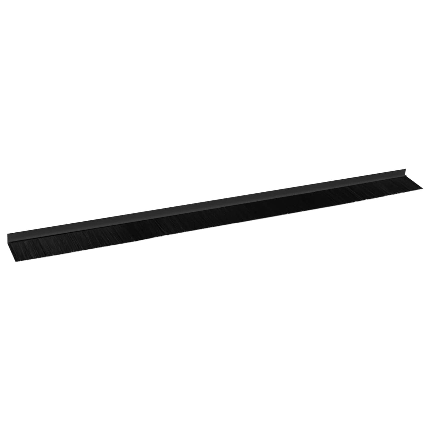 Selbstklebende Türbürstendichtungen 6 Stk. Schwarz 100 cm