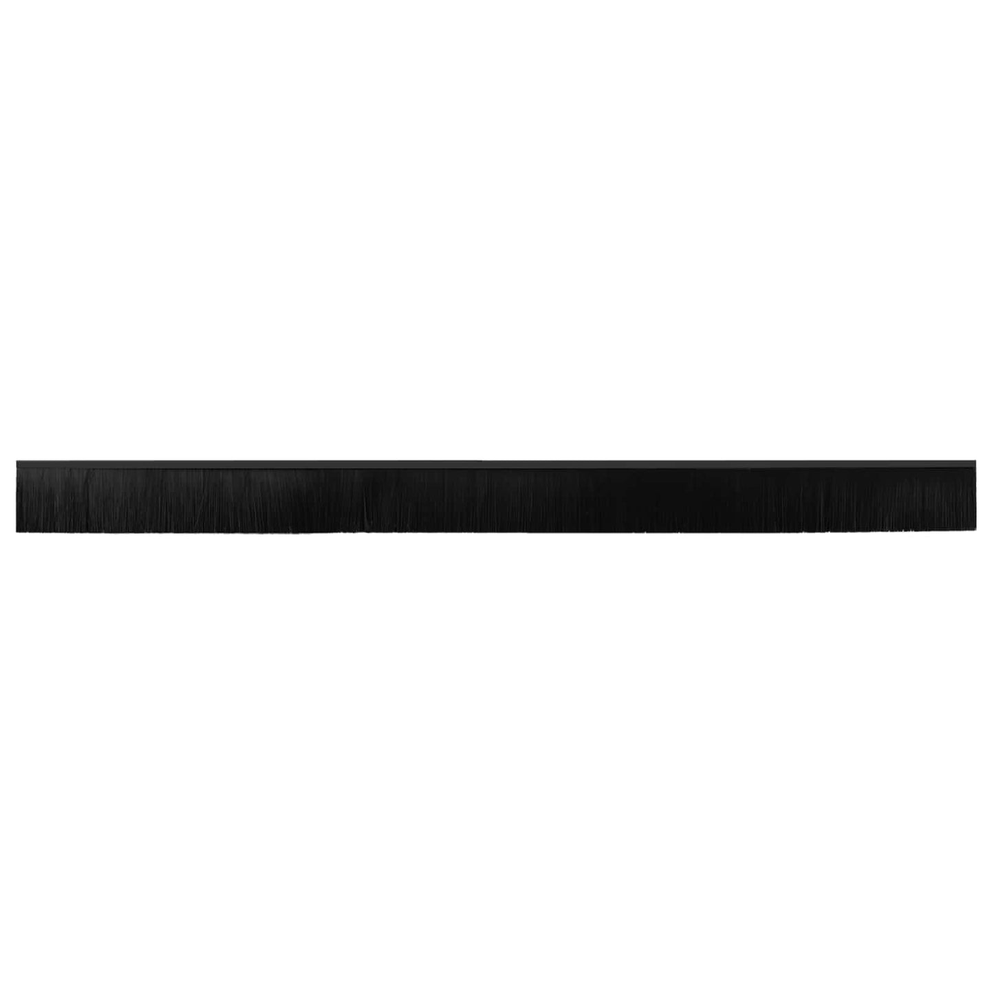 Selbstklebende Türbürstendichtungen 12 Stk. Schwarz 100 cm