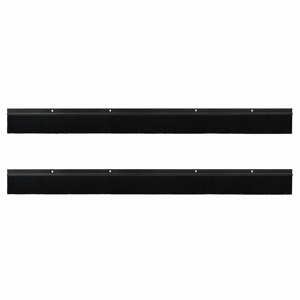 Aufsteck Türbürstendichtungen 2 Stk. 100 cm Aluminiumlegierung
