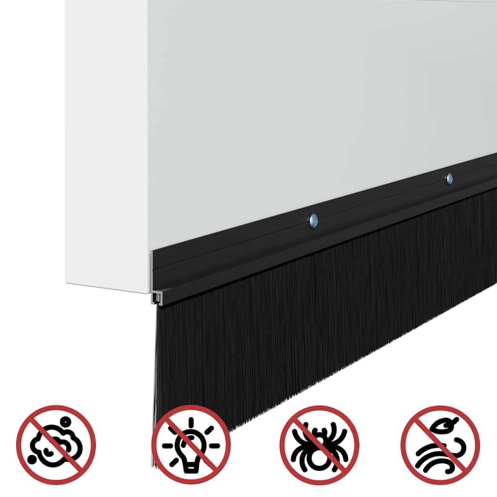 Aufsteck Türbürstendichtungen 2 Stk. 100 cm Aluminiumlegierung