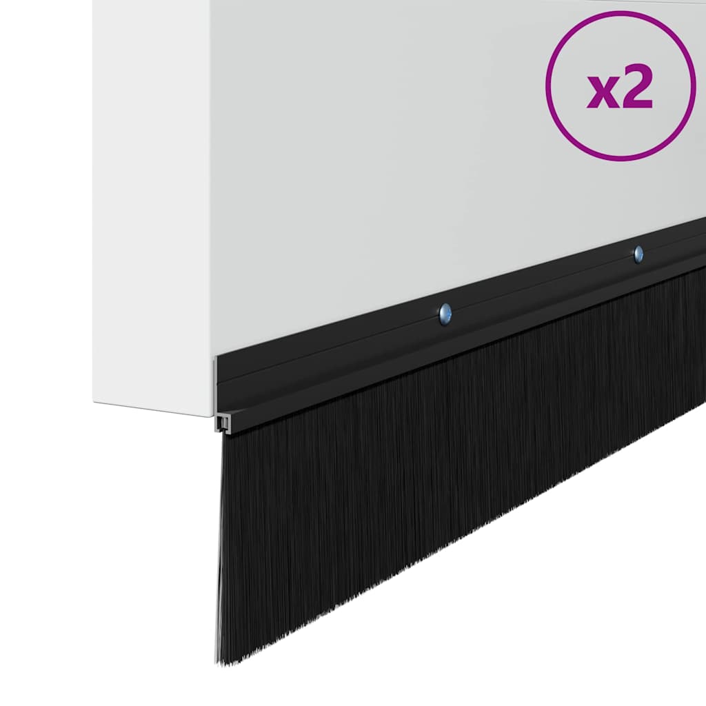 Aufsteck Türbürstendichtungen 2 Stk. 100 cm Aluminiumlegierung