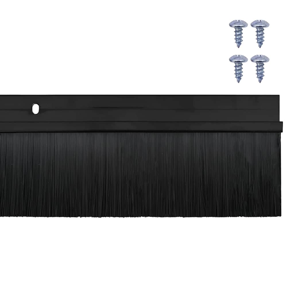 Aufsteck Türbürstendichtungen 6 Stk. 100 cm Aluminiumlegierung