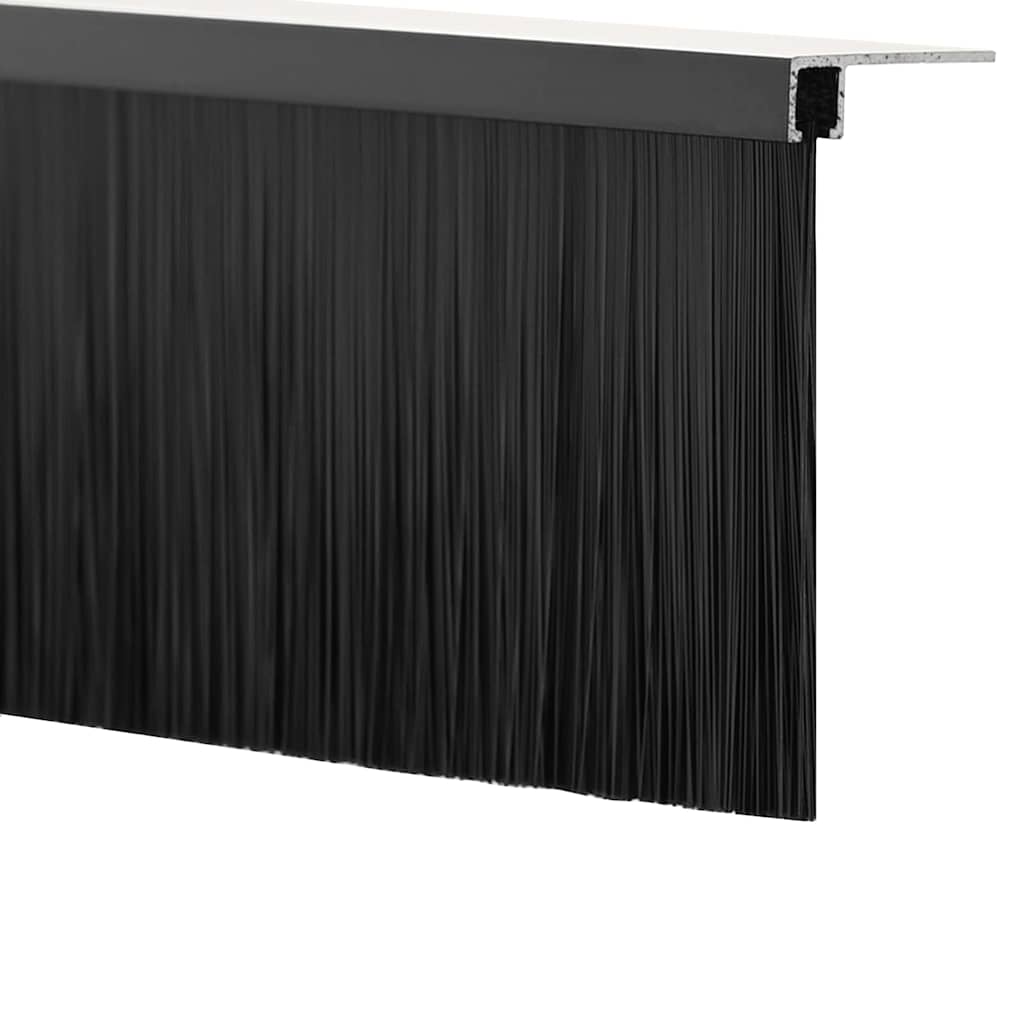 Aufsteck Türbürstendichtungen 6 Stk. 100 cm Aluminiumlegierung