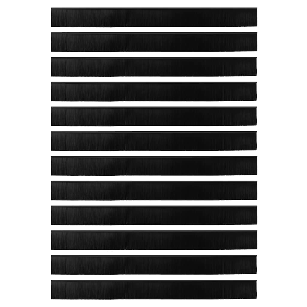 Aufsteck Türbürstendichtungen 12 Stk. 100 cm Aluminiumlegierung