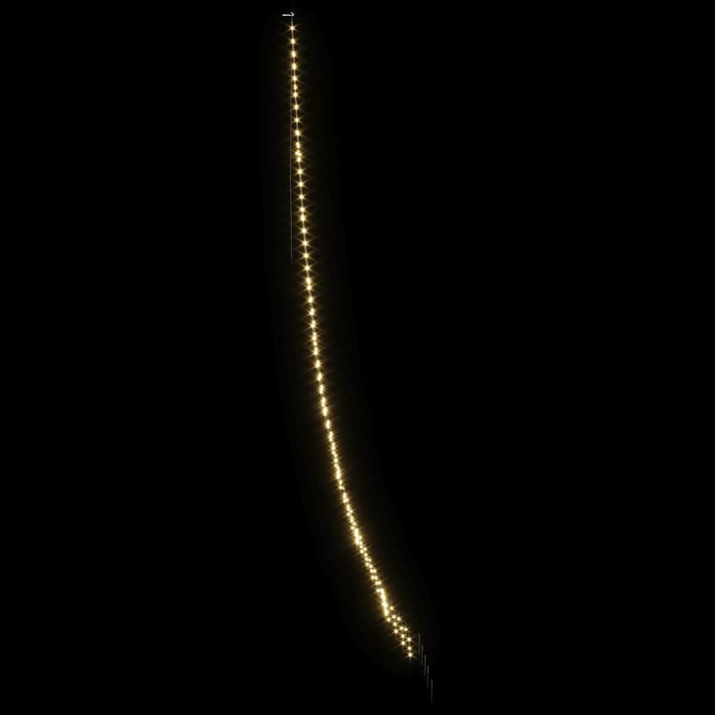 LED Weihnachtsbaum mit Erdspießen Warmes Weiß 511 cm Metall