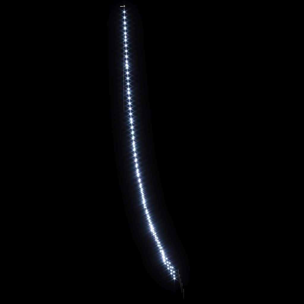 LED Weihnachtsbaum mit Erdspießen Kaltweiß 511 cm Metall
