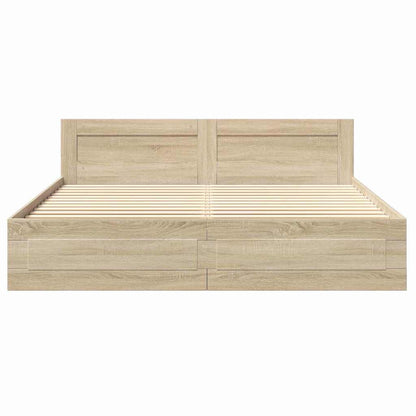 Bettrahmen Sonoma 193 x 203 cm Holzwerkstoff