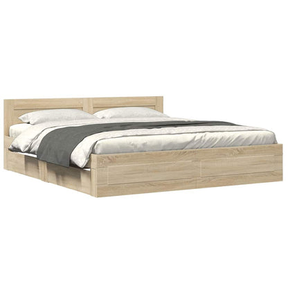 Bettrahmen Sonoma 193 x 203 cm Holzwerkstoff