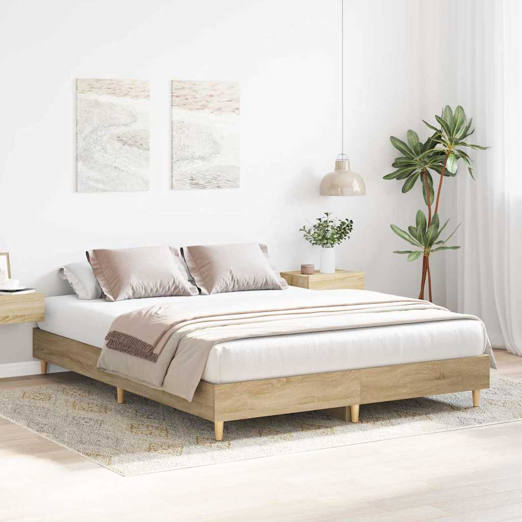 Bettrahmen Sonoma 152 x 203 cm Holzwerkstoff