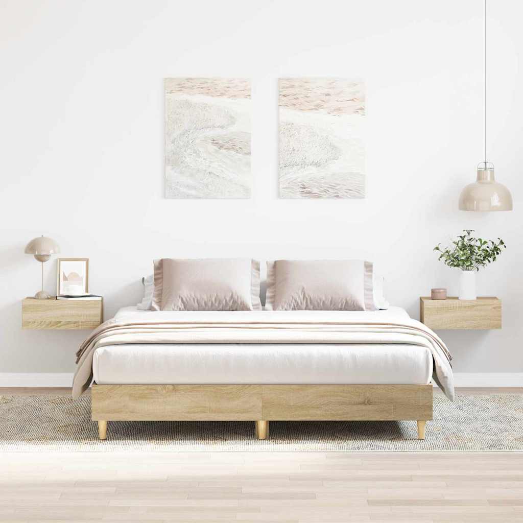 Bettrahmen Sonoma 152 x 203 cm Holzwerkstoff