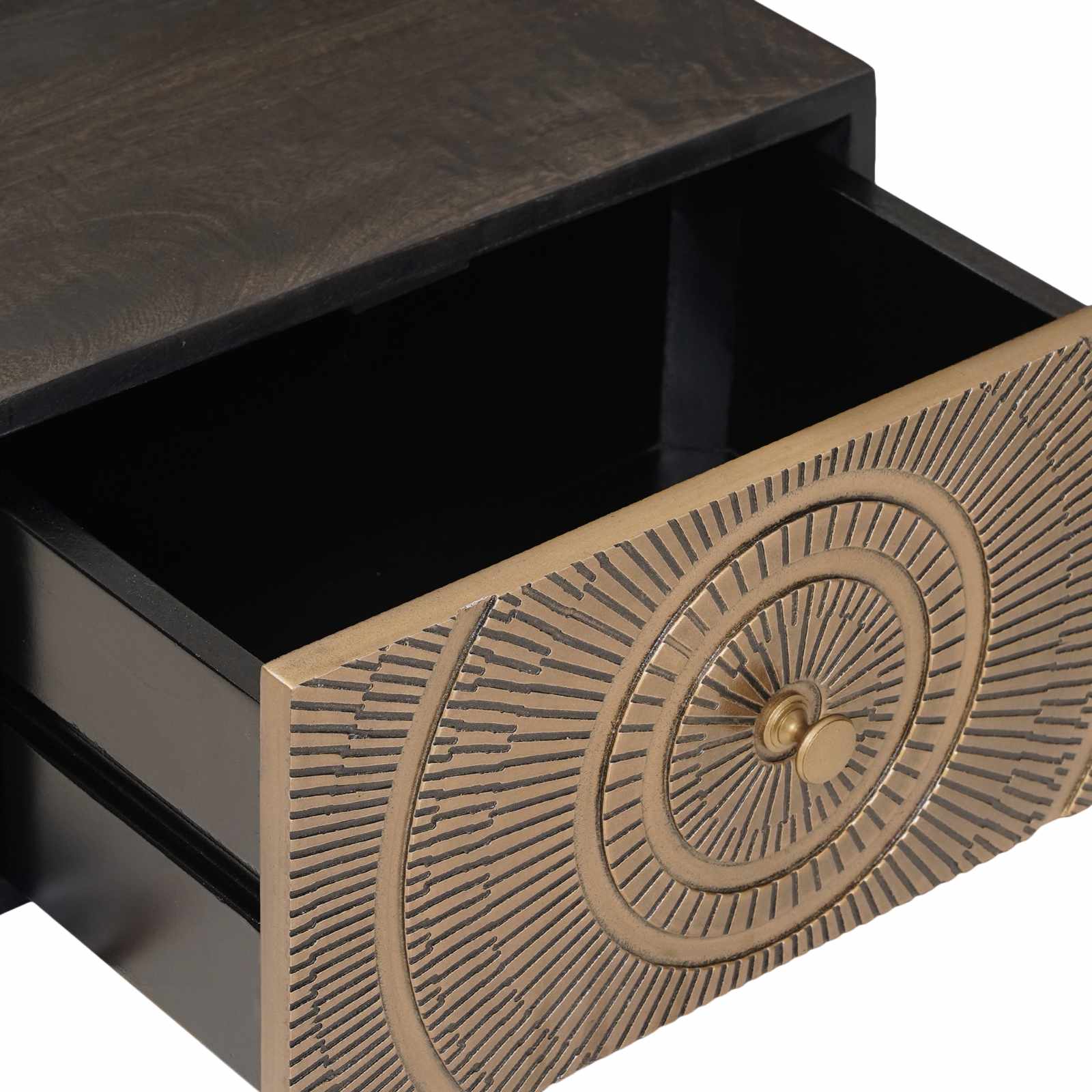 Handgefertigter Nachttisch Kaffeebraun 40 x 30 x 20 cm