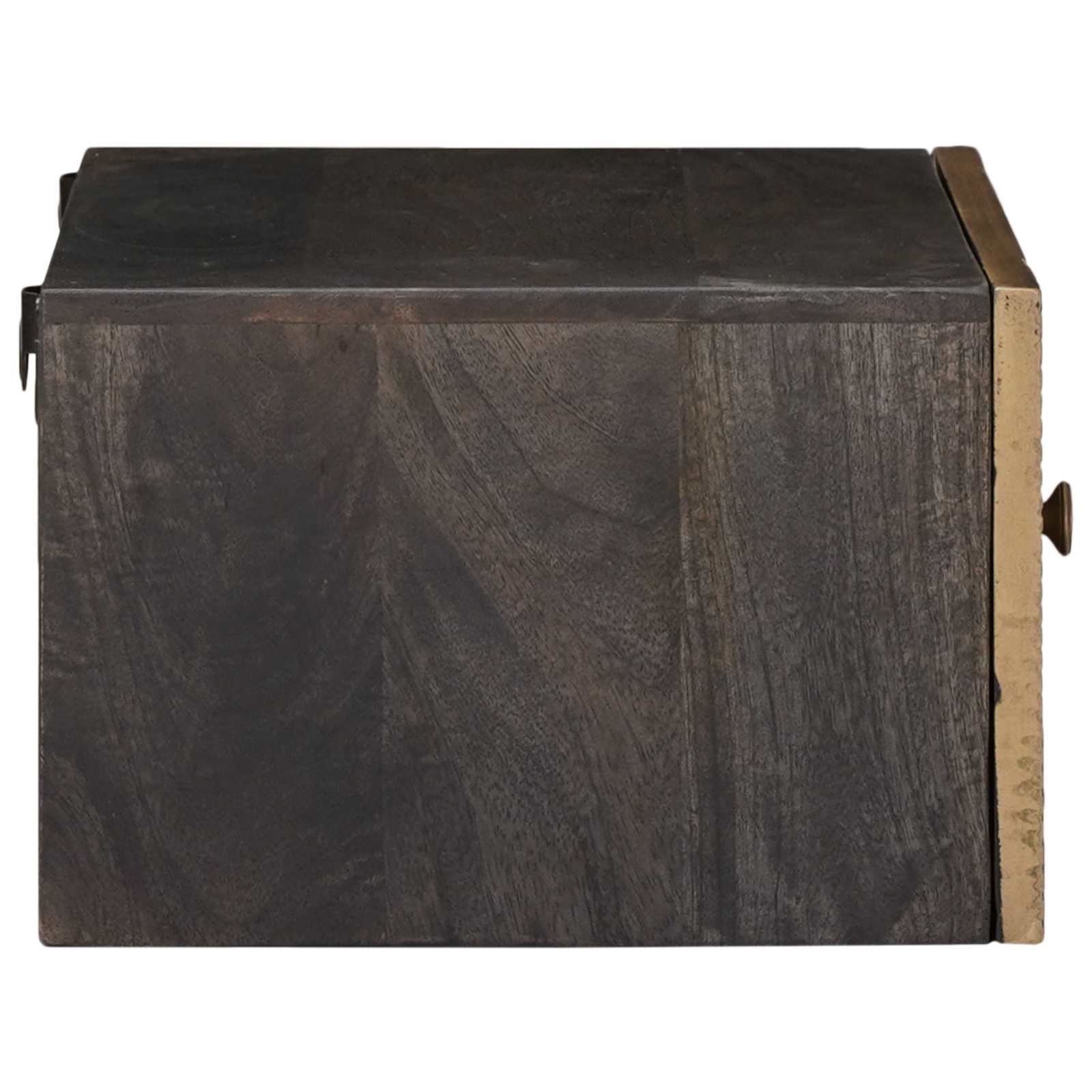 Handgefertigter Nachttisch Kaffeebraun 40 x 30 x 20 cm