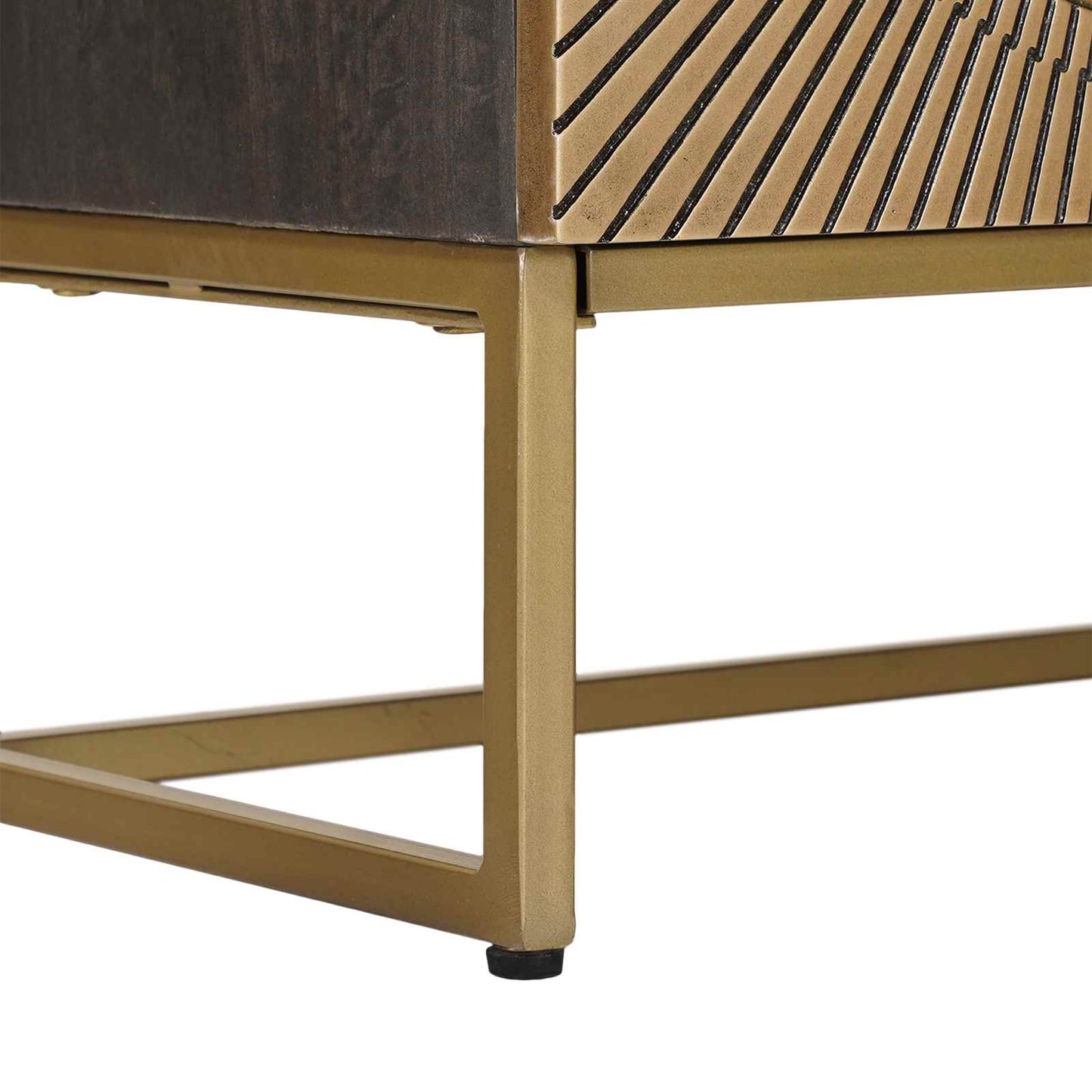 TV-Schränk mit Schubladen mit Regal Messing 105 x 30 x 50 cm
