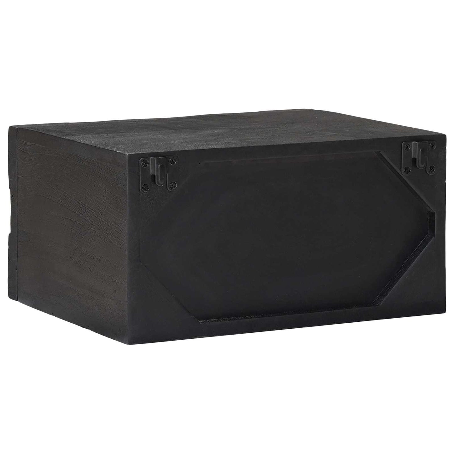 Handgefertigter Nachttisch Schwarz 40 x 30 x 20 cm