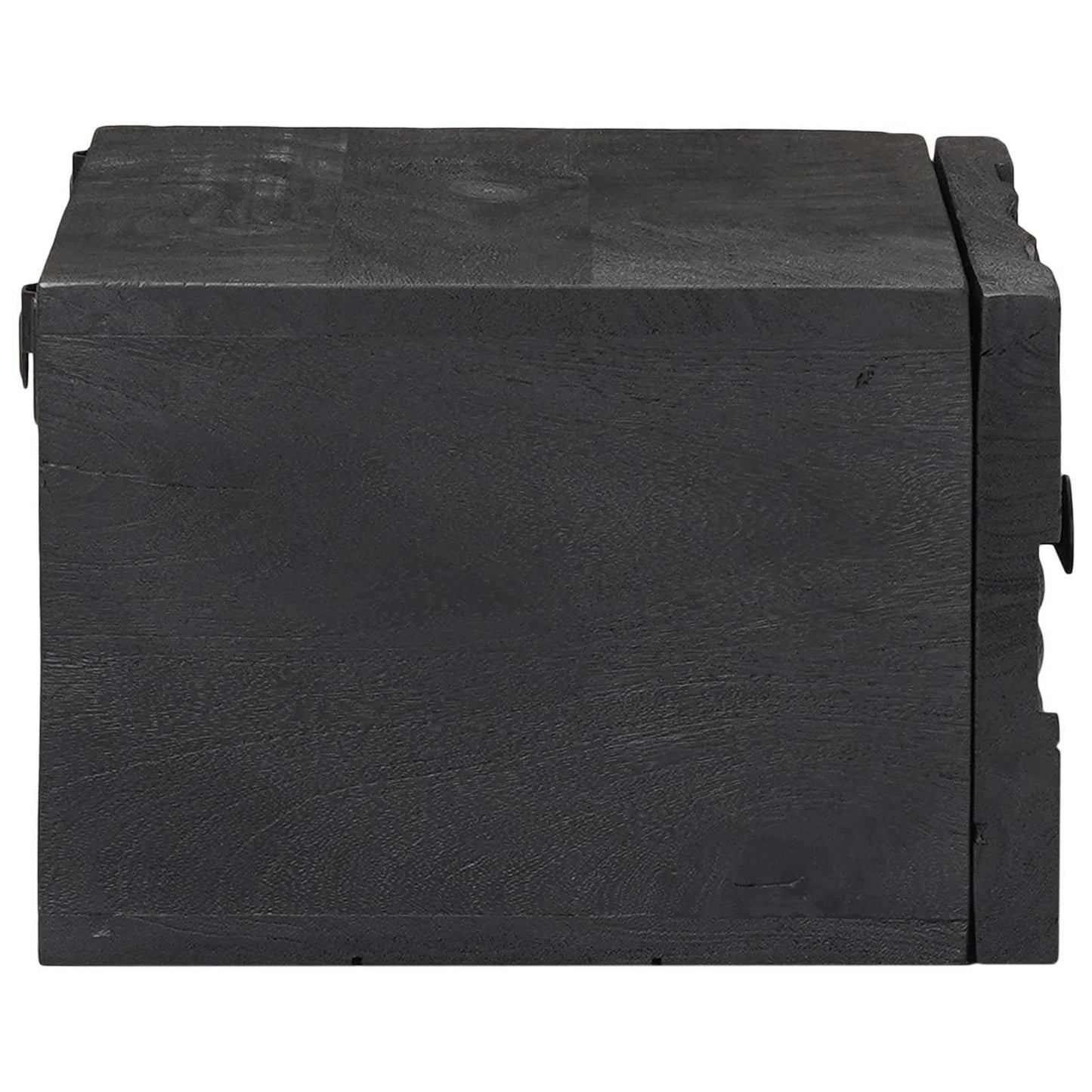 Handgefertigter Nachttisch Schwarz 40 x 30 x 20 cm