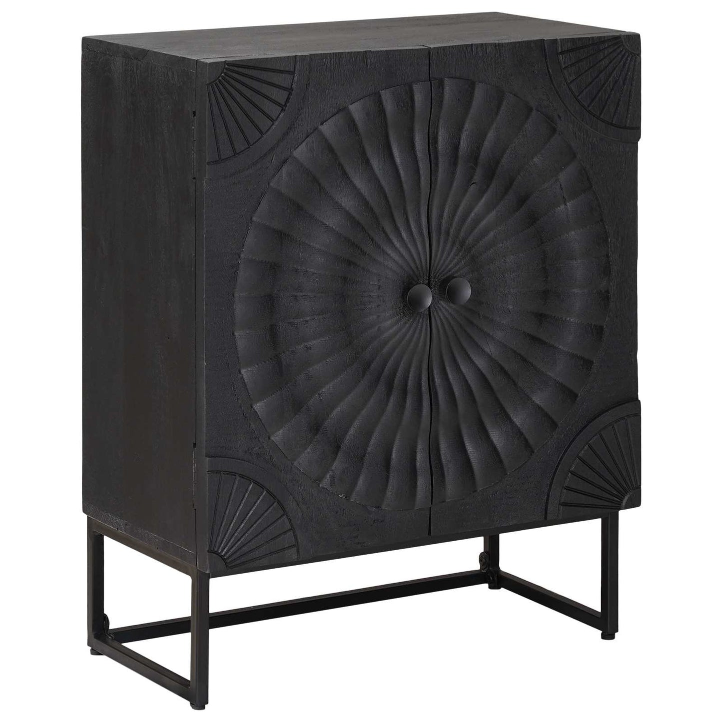 Sideboard Schwarz 55 x 30 x 70 cm