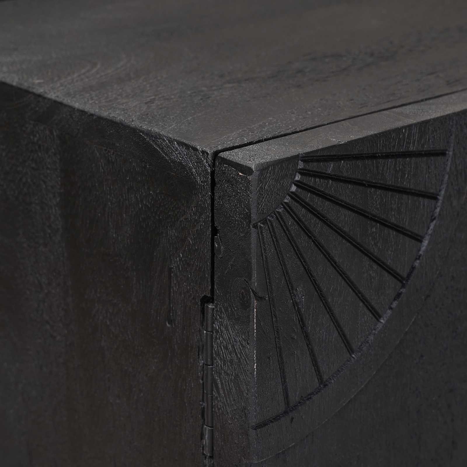 Sideboard Schwarz 105 x 30 x 68 cm