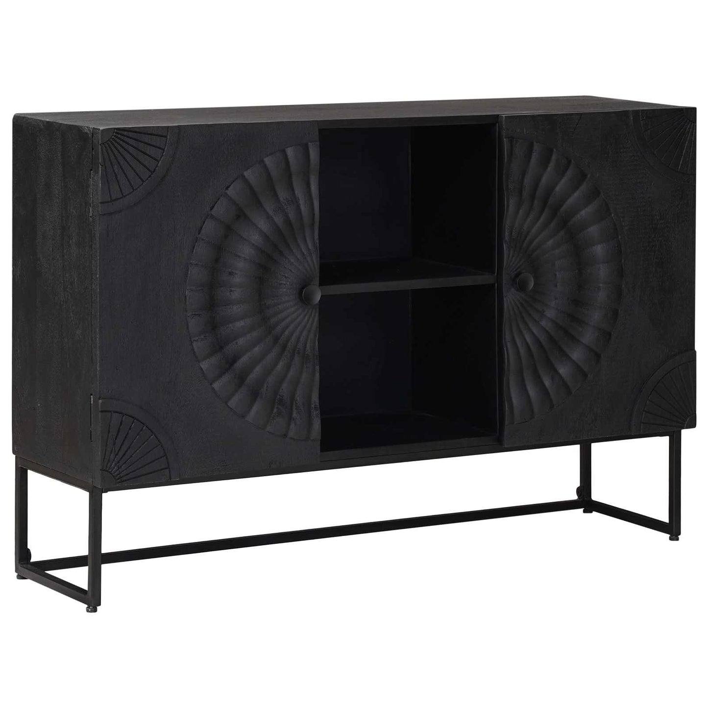 Sideboard Schwarz 105 x 30 x 68 cm