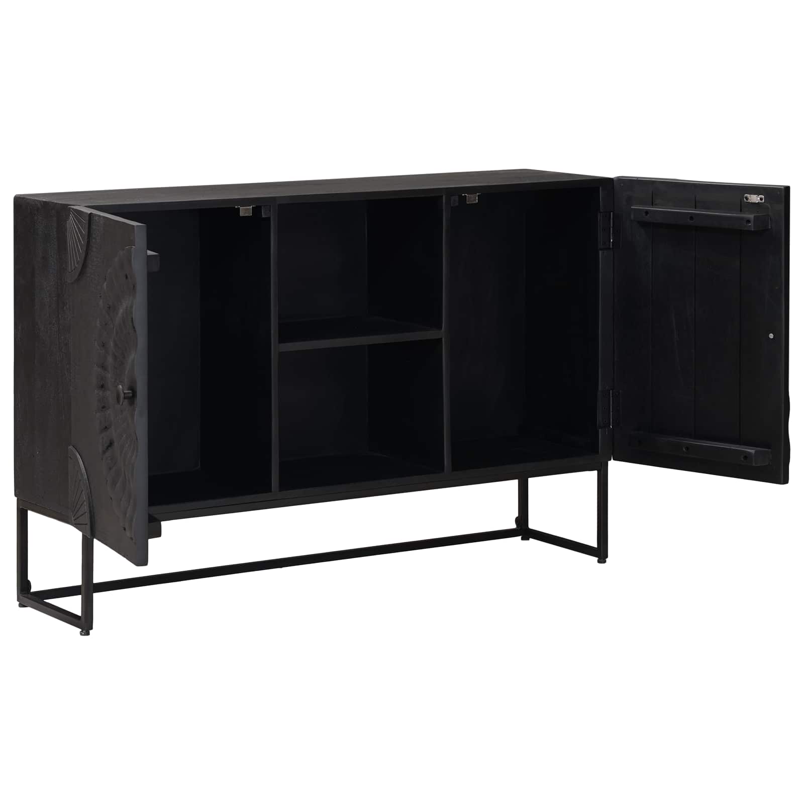 Sideboard Schwarz 105 x 30 x 68 cm