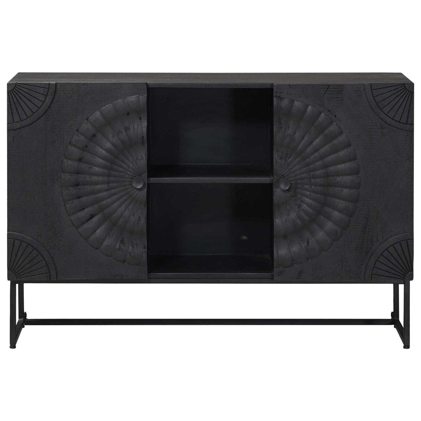 Sideboard Schwarz 105 x 30 x 68 cm