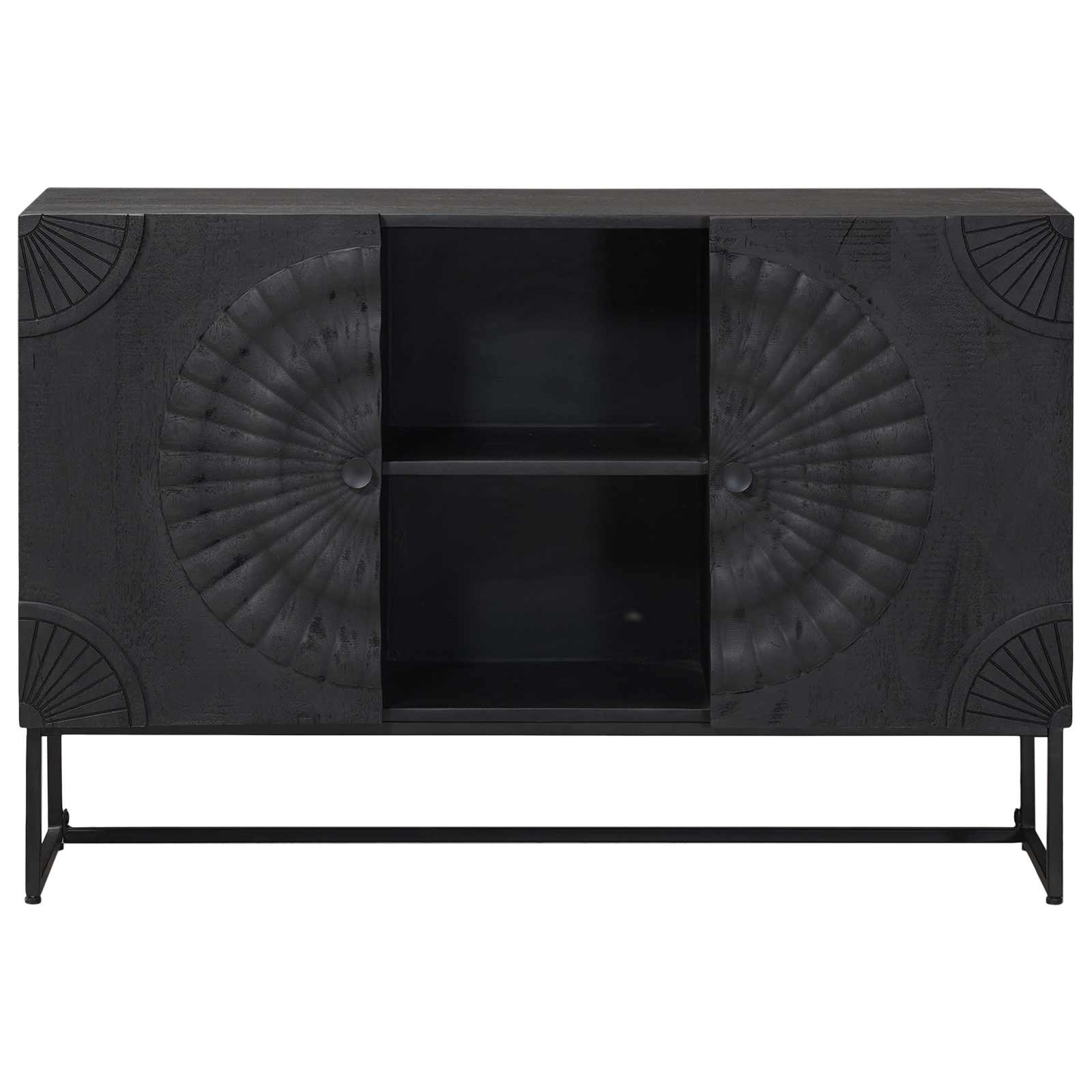 Sideboard Schwarz 105 x 30 x 68 cm