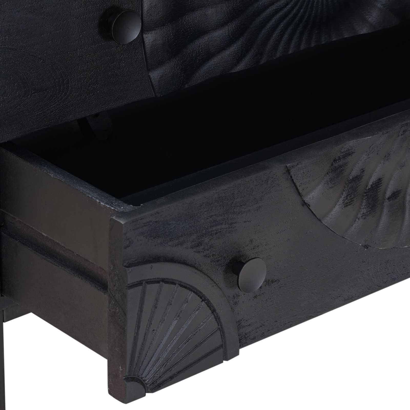 Schubladenschrank Schwarz 75 x 30 x 65 cm