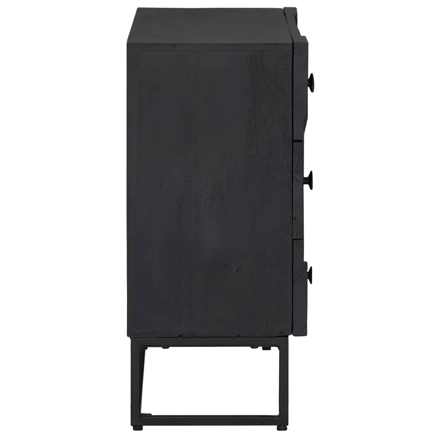 Schubladenschrank Schwarz 75 x 30 x 65 cm